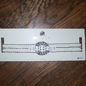 Rhinestone beaded White Choker TopShop NEW